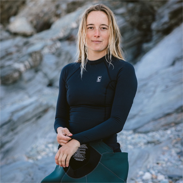 2026 C-Skins Womens Thermal Skins Long Sleeve Rash Vest C-HDILSW - Black